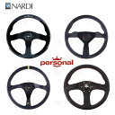 NARDI ナルディ Personal パーソナル ポールポジション 350mm ブラックレザー/ブラックスウェード ブラックスポーク (P002