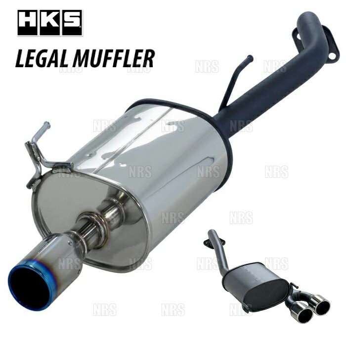 HKS å LEGAL MUFFLER ꡼ ޥե顼 ˡ JB23W K6A 98/1018/6 (31013-AS009