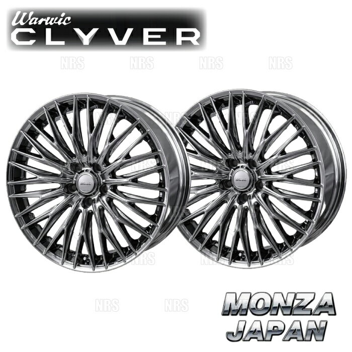 MONZA モンツァ WARWIC CLYVER (2本セット) 8.5J x 21 インセット+42 PCD114.3 5穴 スパッタリング (CLYVER-852142-1SPT2S
