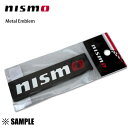 数量限定 正規品 NISMO ニスモ Metal Emblem メタルエンブレム 25 x 100mm ブラック (99993-RN211