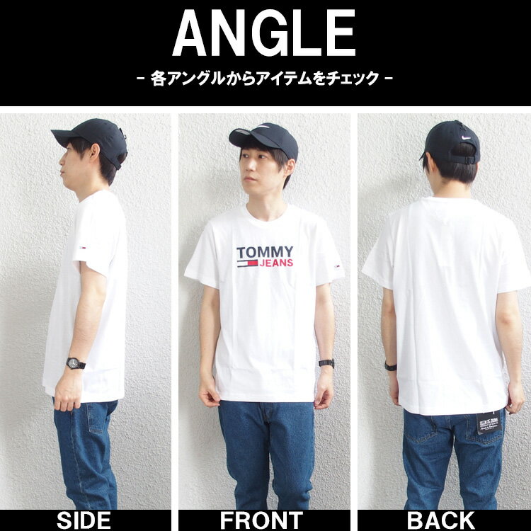 TOMMY JEANS トミージーンズ Tシャツ TJM CORP LOGO TEE EUモデル 大きいサイズ ホワイト メンズ レディース [DM0DM10214] 【あす楽対応】【メール便対応】 3