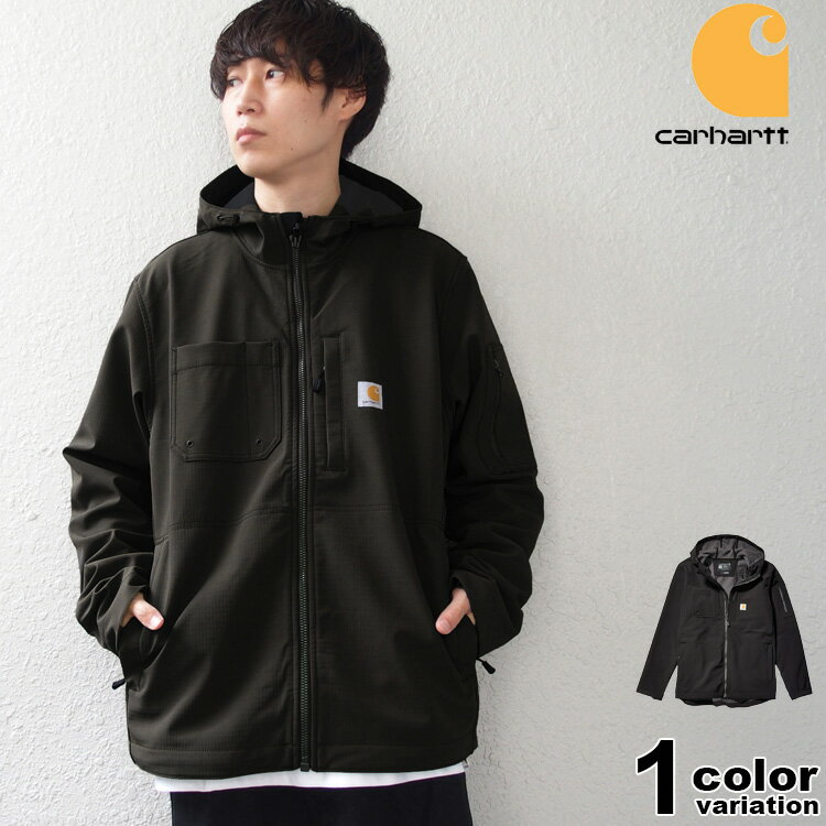 Carhartt カーハート ソフトシェル ジャケット マウンテンパーカー Rain Defender Relaxed Fit Midweight Softshell Hooded Jacket USAモデル   