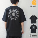 カーハート トップス メンズ カーハート Tシャツ Carhartt 半袖 Tシャツ 厚手 ルーズフィット ヘビーウェイト バックプリント グラフィック ロゴ メンズ 男性 USAモデル [106154] 【carhartt カーハート メンズ トップス 大きいサイズ 2024年 新作】