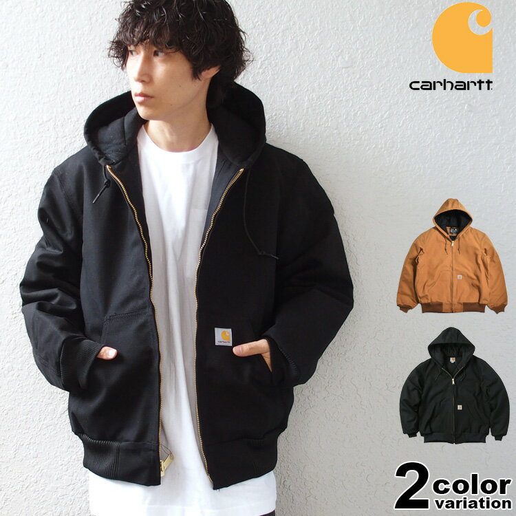 Carhartt カーハート ジャケット アクティブジャケット ルーズフィット 定番 人気 コットン ダックキルティングフード LOOSE FIT FIRM DUCK INSULATED USAモデル J140 OJ0140-M 【carhartt ジャケットカーハート アウター メンズ 大きいサイズ 】【あす楽対応】