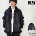 DKNY ダナ キャラン ニューヨーク フェイク ムートンジャケット スエードジャケット メンズ アウター (dkny ジャケット ムートンジャケット 防寒 大きいサイズ DX2MS893 2023 ) 【あす楽対応】