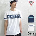 ゲス GUESS Tシャツ 半袖 メンズ レディース BANNER TEE (guess tシャツ ティーシャツ T-SHIRTS カットソー トップス M93I49K8HMO) 【あす楽対応】 【メール便対応】