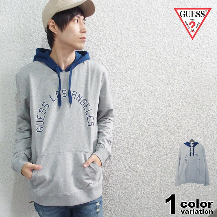  GUESS ゲス パーカー プルオーバー GLEN HOODIE FLEECE PARKA スウェット アメカジ メンズ レディース M93Q32K6ZS0