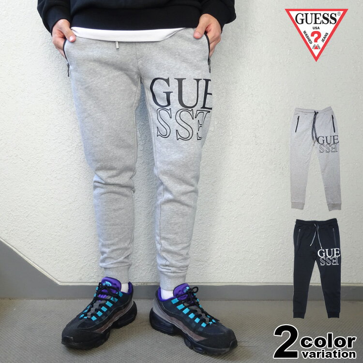 GUESS ゲス スウェットパンツ ロゴプリント 裏毛 アメカジ メンズ レディース ML4K854
