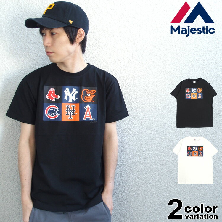 マジェスティック アスレティック Tシャツ 半袖 Majestic Athletic MLB TEAM LOGO TEE (majestic tシャツ MM01-ML-9S23 メジャーリーグ MLB)  