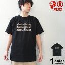 ネスタブランド NESTA BRAND Tシャツ 半袖 ネスタ Tシャツ メンズ JAPAN加工 ゴールドペースト T 232NB1027B (nesta brand tシャツ トップス ネスタ 2XL 3XL) 【あす楽対応】 【メール便対応】