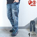 ネスタブランド NESTA BRAND デニムパンツ ジーンズ ペイントロゴ ストレッチ デニムパンツ 203NB1802 (nesta brand メンズ デニム パンツ ジーンズ ) 【あす楽対応】