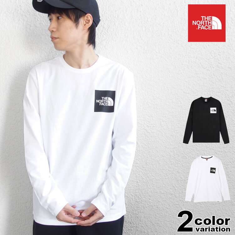 ザ・ノース・フェイス ペアTシャツ THE NORTH FACE ザ ノースフェイス NF0A37FT M L/S FINE TEE ロングスリーブ ボックスロゴ Tシャツ TNF ビッグロゴ アウトドア ストリート メンズ レディース 長袖 トップス カットソー EUライン 【あす楽対応】 【メール便対応】