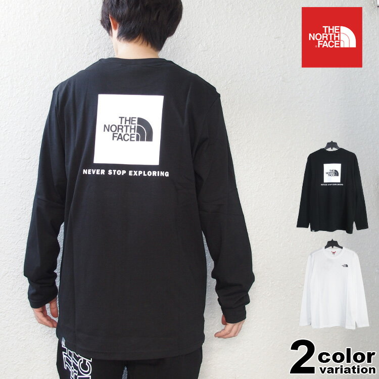 ザ・ノース・フェイス ペアTシャツ ノースフェイス Tシャツ THE NORTH FACE Tシャツ 長袖 M L/S Red Box Tee メンズ レディース EUライン (north face tシャツ ボックスロゴ ストリート 大きいサイズ NF0A493L) 【あす楽対応】 【メール便対応】