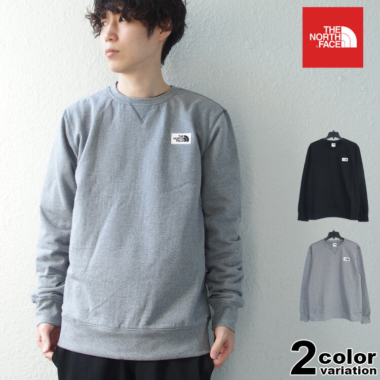 ノースフェイス THE NORTH FACE トレーナー スウェット クルーネック HERITAGE PATCH PULLOVER CREW メンズ レディース (north face 裏起毛 ロゴ ストリート 大きいサイズ NF0A7WXH USモデル ) 【あす楽対応】