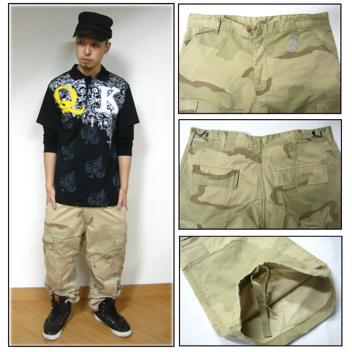 ROTHCO（ロスコ）6ポケットヴィンテージカーゴパンツ(4色)[rothco-vintagecamocargopants]【メンズ/カジュアル/軍/ミリタリー/ジーンズ/ボトムス】【あす楽対応】