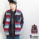 ステューシー STUSSY フリース ベスト Striped Sherpa Vest メンズ (stussy ベスト シェルパフリース ボアベスト アウター 118400 ストゥーシー スチューシー ) 【あす楽対応】