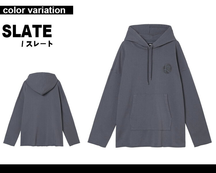 ステューシー STUSSY WOMEN パーカー プルオーバー レディース Melo Raw Edge Fleece (stussy パーカー スウェットトップス 218126 ストゥーシー スチューシー) 【あす楽対応】