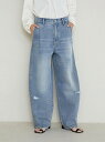 CURVED SEAM DENIM PT