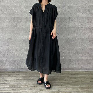 【AnnaKerryアンナケリー85252103】バンドカラーワンピース 【AnnaKerryアンナケリー85252103】バンドカラーワンピース