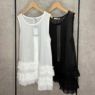 Rakuten - 【TRANOI.】フリルヘムメッシュタンクトップ　223R266