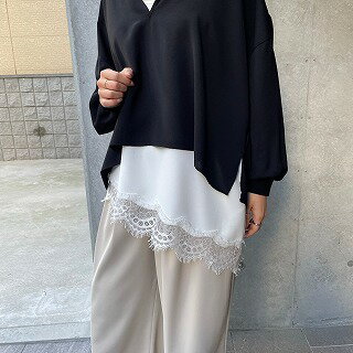 ★即納★【AnnaKerryアンナケリー85261716】レースヘムアシンメトリーキャミソール...