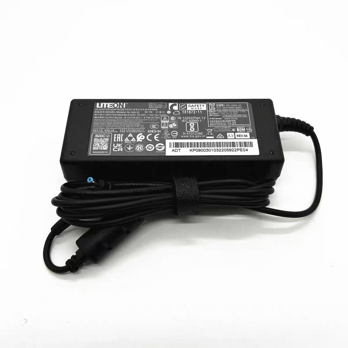 【PSE認証済み】純正新品エイサー Acer 90W 19V4.74A ACアダプターPA-1900-32 プラグサイズ：外径3.0mmФ 内径1.1mm 電源ケーブル付属