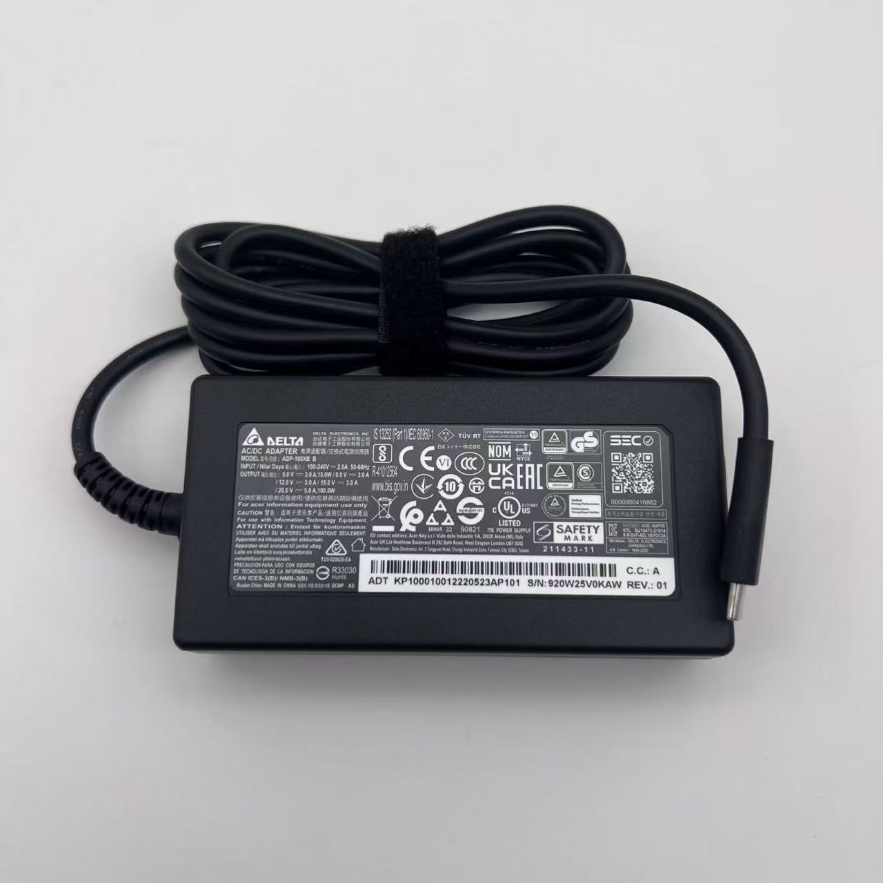 OLYMPUS - 純正新品 DELTA ADP-100XB B 20V 5A 100W ACアダプター PSE規格 TYPE-C(USB-C) 電源ケーブル付属