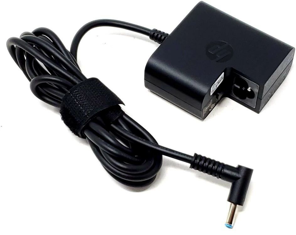 【PSE認証済み】[訳有り]純正 小型・軽量 HP 19.5V 2.31A 45W Travel ACアダプター TPN-LA04 TPN-CA04 TPN-LA03 L字ブループラグ(4.5mm*3.0mm) ※ACのみ（直挿し電源プラグ付属なし）