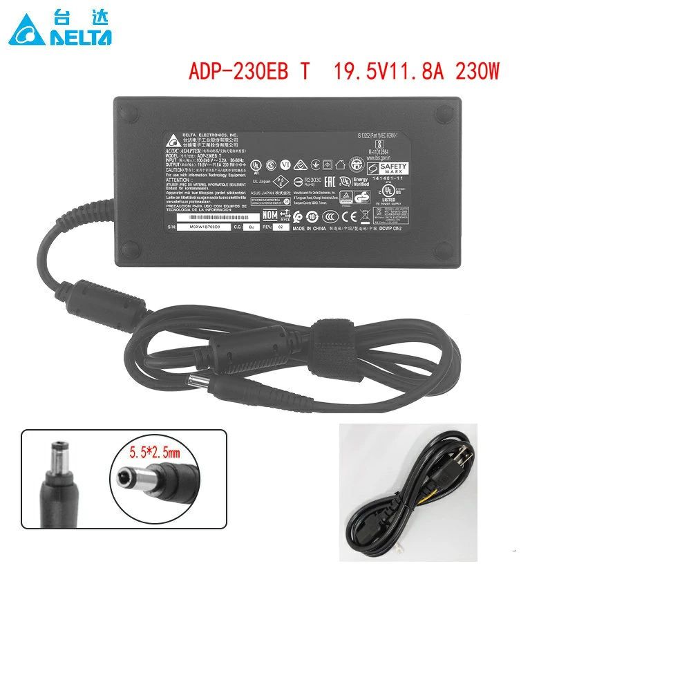 【PSE認証済み】純正新品 DELTA マウスコンピュータ・ASUS・MSI 用 19.5V 11.8A 230W 電源アダプタ ADP..