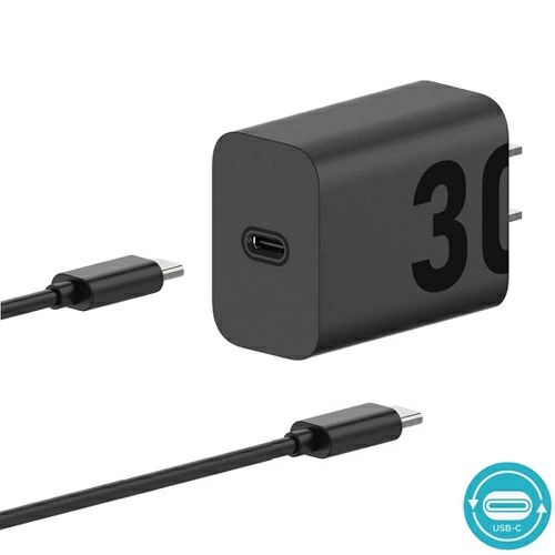 【PSE認証済み】NEC製 30W USB-C ACアダプター MC-301 1.8mUSB-C to C cable付属 Motorola(モトローラ)..