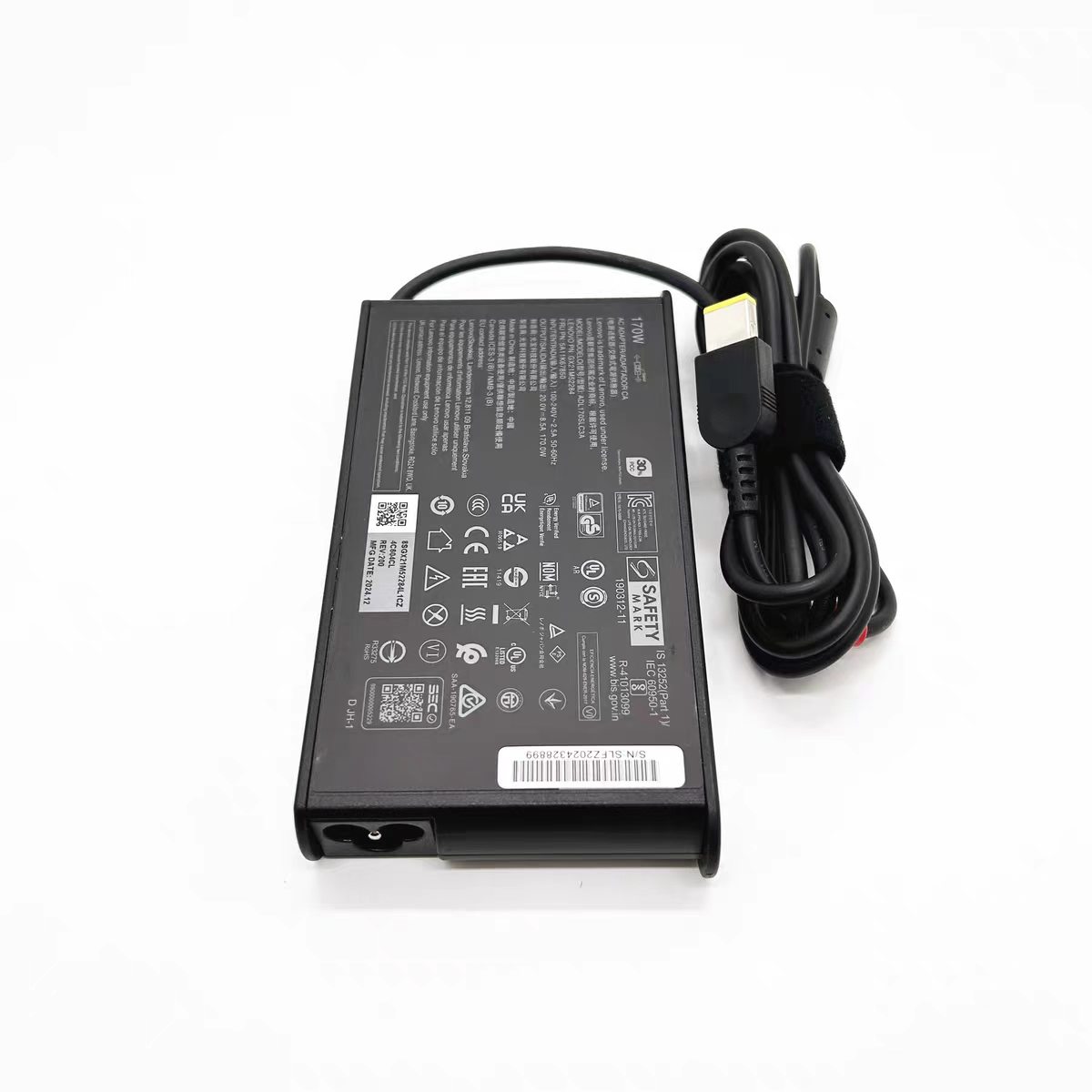 純正新品LENOVO 20V8.5A 170W電源アダプタADL170SLC3A充電器 コネクタ方口