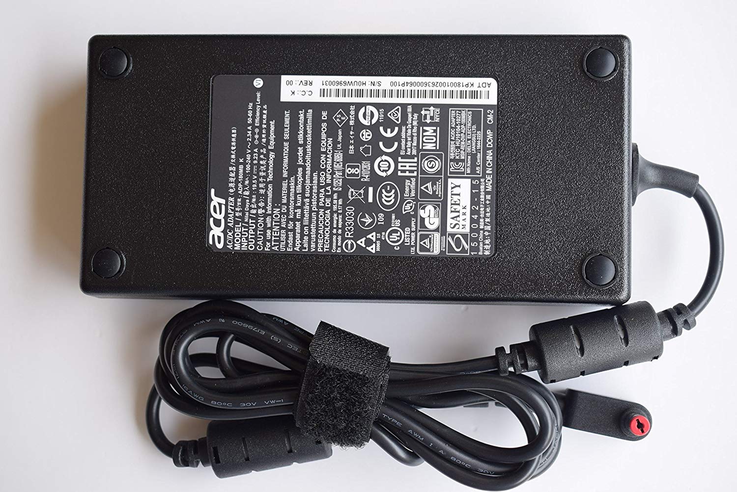 純正新品 Acer 用 180W ACアダプター ADP-180MB K 電源アダプター 19.5V 9.23A A15-180P1A、A180A034P..