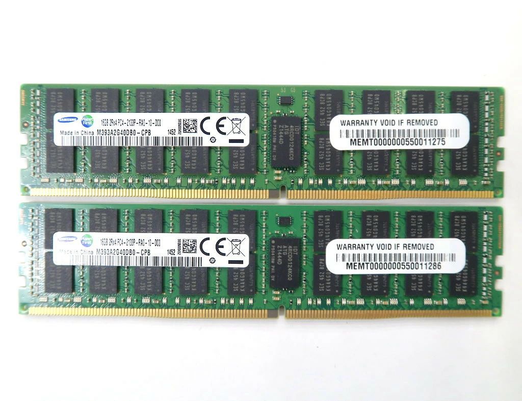 Samsung 16GBx2�祻�å� 32GBʬ PC4-2133P DDR4 Reg ECC hp Z440/640/840 DELL T5810/7810/...