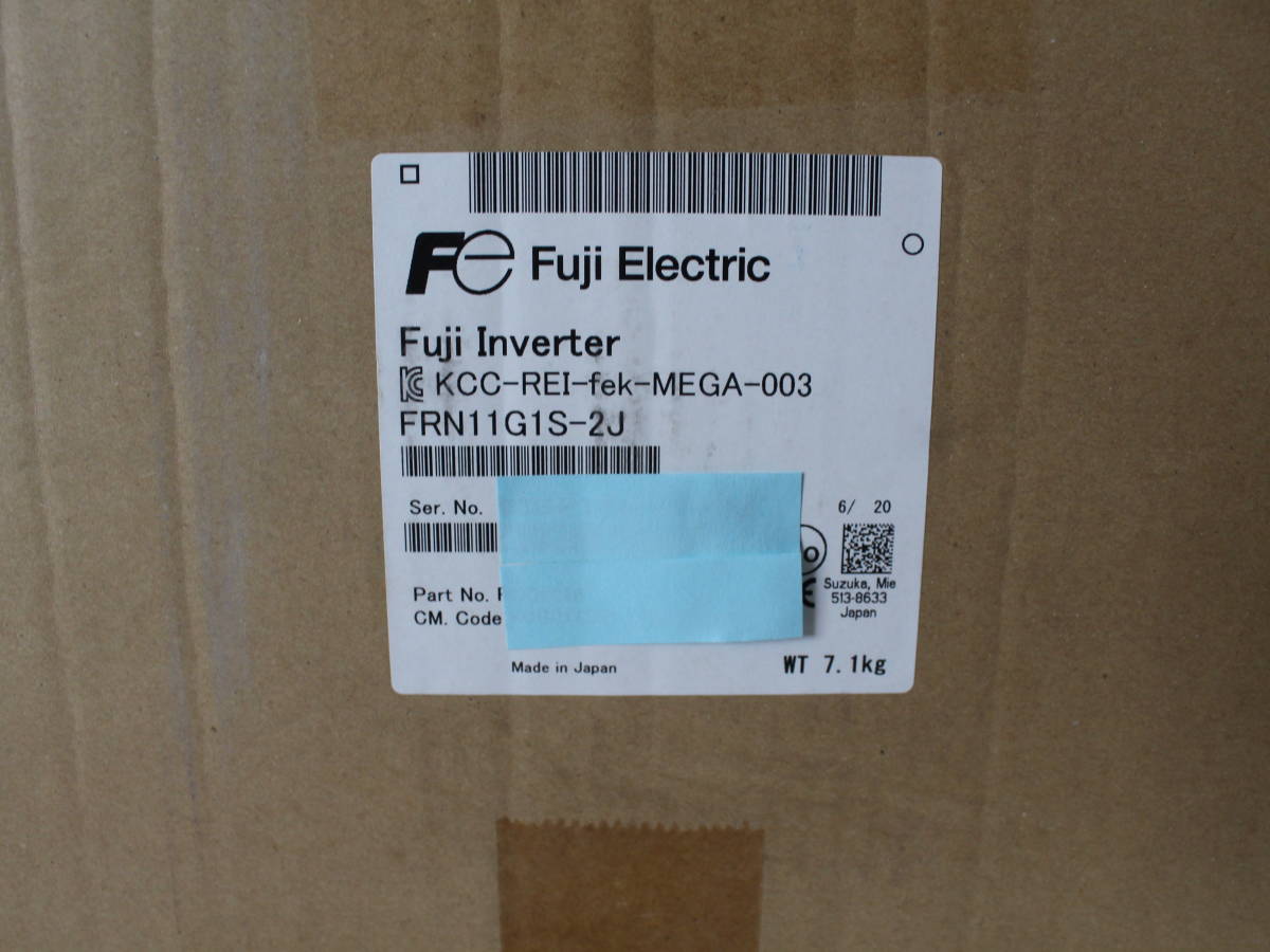 【新品 適格請求書発行可 ★適格請求書発行可】★FUJI 富士電機 FRN11G1S-2J インバーター【6ヶ月保証】