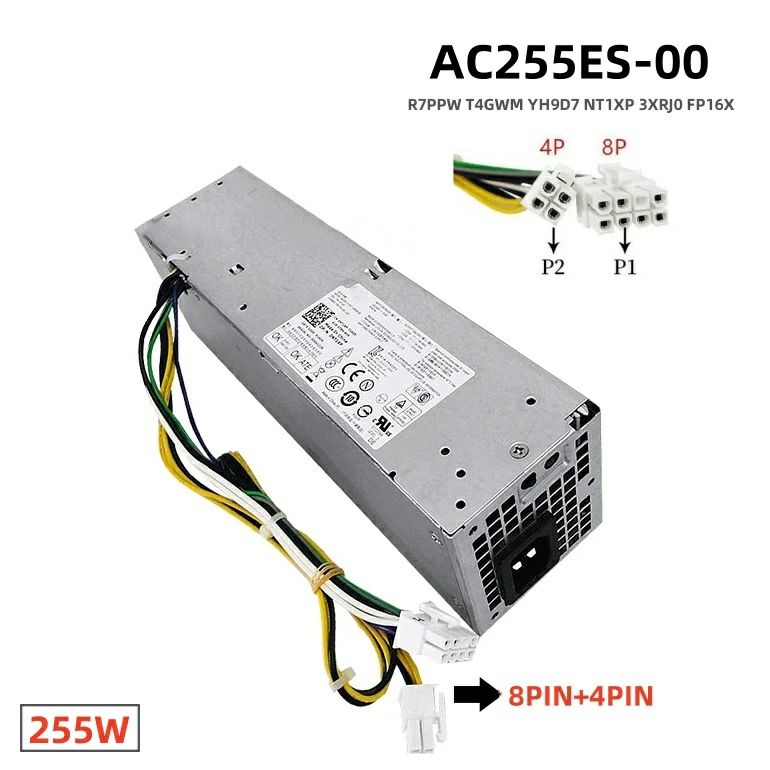 純正新品DELL Optiplex 3020 7020 9020 SFF Precision T1700 255W 8-PIN電源ユニット AC255ES-00 HU255..