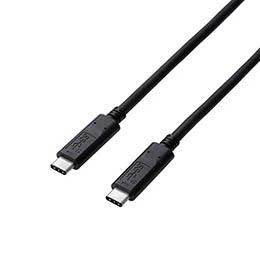 【5個セット】エレコム USB3.1ケーブル/Gen2/C-Cタイプ/認証品/PD対応/5A出力/1.0m/ブラック USB3-CC5P10NBKX5