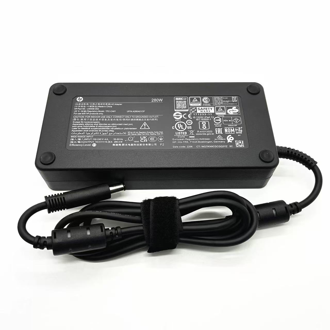 Fuji - 純正新品 HP TPN-CA61 L00458-002 ACアダプター (センター1ピン) 19.5V 14.36A 電源アダプタ