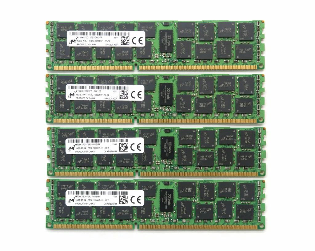Micron 16GBx4�祻�å�64GBʬ PC3L-12800R DDR3L Registered ECC DELL Precision T3600/T56...