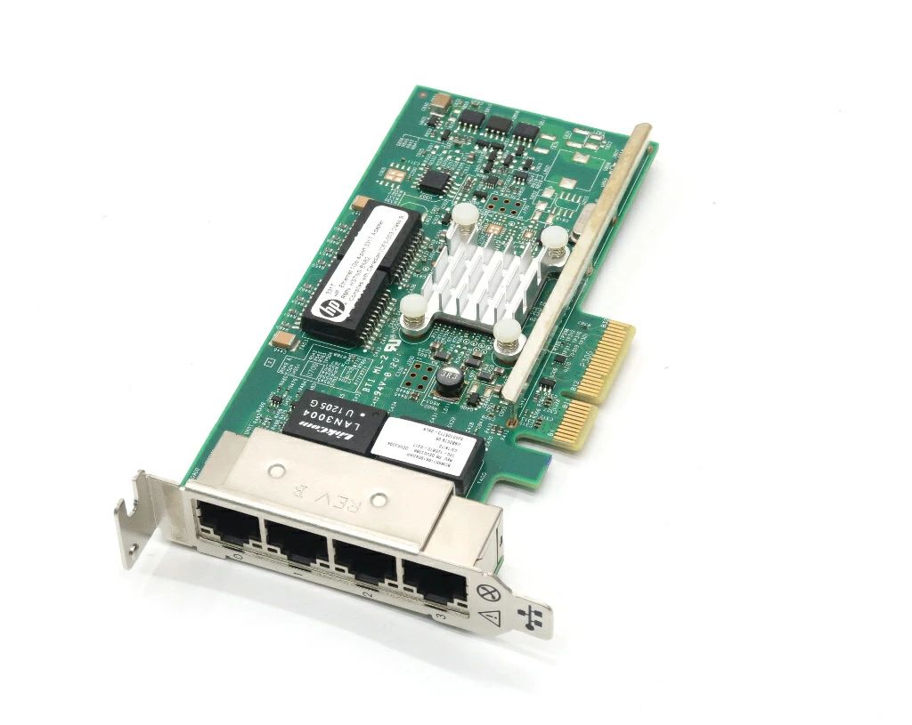 hp 331T 4ポートGbEカード hp純正ProLiantサーバー用オプション 4ポート1000BASE-T対応 ロープロファイル 【中古】【20210224】