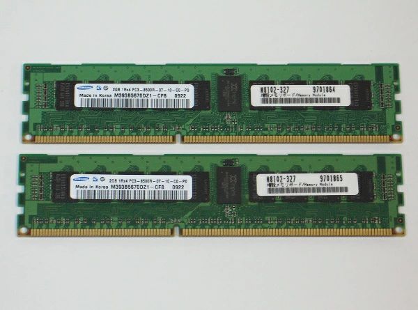 Samsung PC3-8500R ECC Registered 2GBx2�祻�å� ���4GB�� ����š� ��RCP��