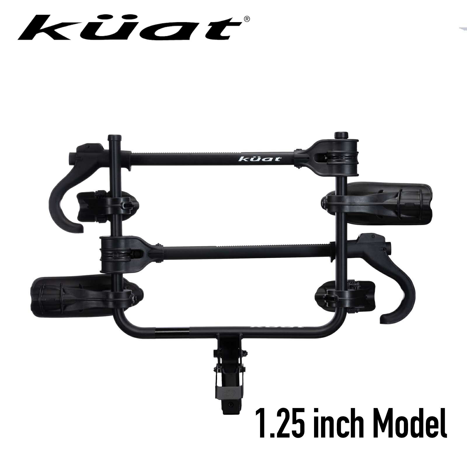 Kuat クアット Transfer【1.25インチ角モデル】トランスファー V2 車載ヒッチラック バイクキャリア 2台積載 Hitch Rack ヒッチキャリア 自転車積載 ヒッチメンバー 小型 軽量 自動車用 ガタつき防止 1