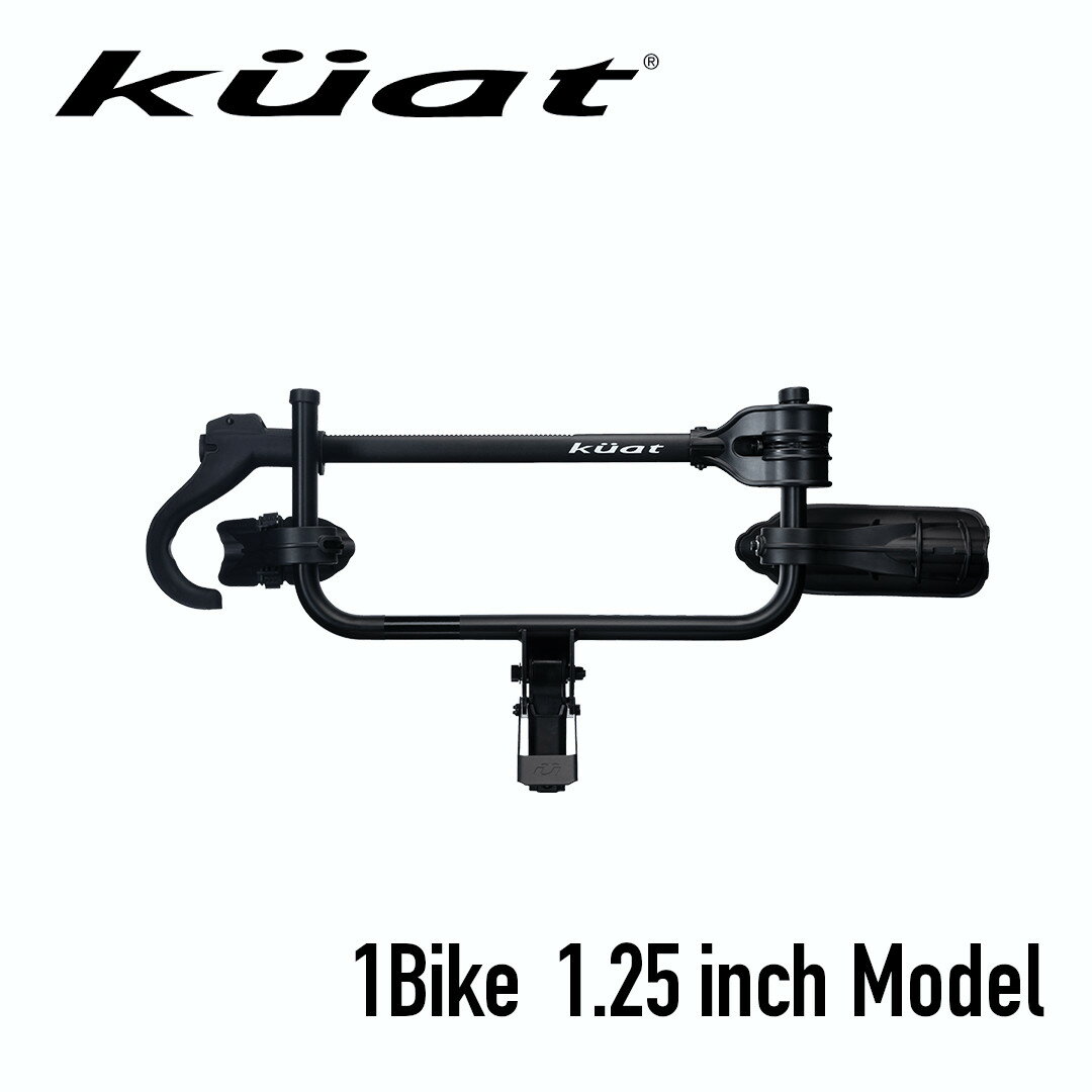 Kuat クアット Transfer 1台積載【1.25インチ角・2インチ角ヒッチ兼用モデル】 トランスファー V2 車載ヒッチラック バイクキャリアHitch Rack ヒッチキャリア 自転車積載 ヒッチメンバー 小型 軽量 自動車用 ガタつき防止 自転車ラック 車用