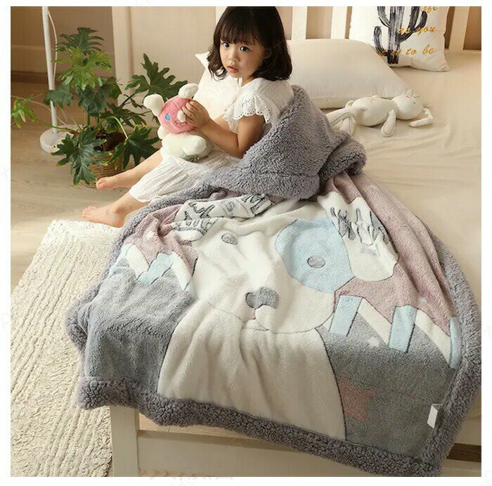 毛布 2枚合わせ毛布 ひざ掛け毛布 100×150cm とろける ブランケット 膝掛け 子供用...