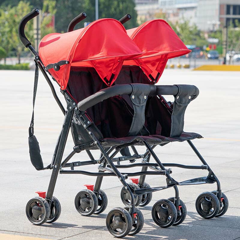 二人乗りベビーカー 新生児から ベビーカー 双子用 兄弟 姉妹 出産準備 軽量 2人乗...