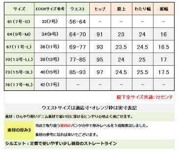 売れています【股下72センチ】★前チャック/夏デニムフルレングス・ひんやりタッチで快適デニム★定番│スキニー│ぷちプラ│股上深め│大きいサイズ│ボトムス│レディース│パンツ│日本製生地使用│メール便│SALE・セール│接触冷感素材│Zipper・type│2020SS