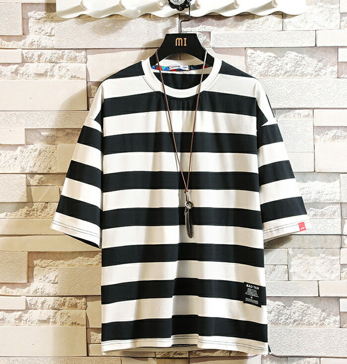 Tシャツ メンズ ボーダー 半袖 カジュアル カットソー オシャレ Uネック 春 夏 お...