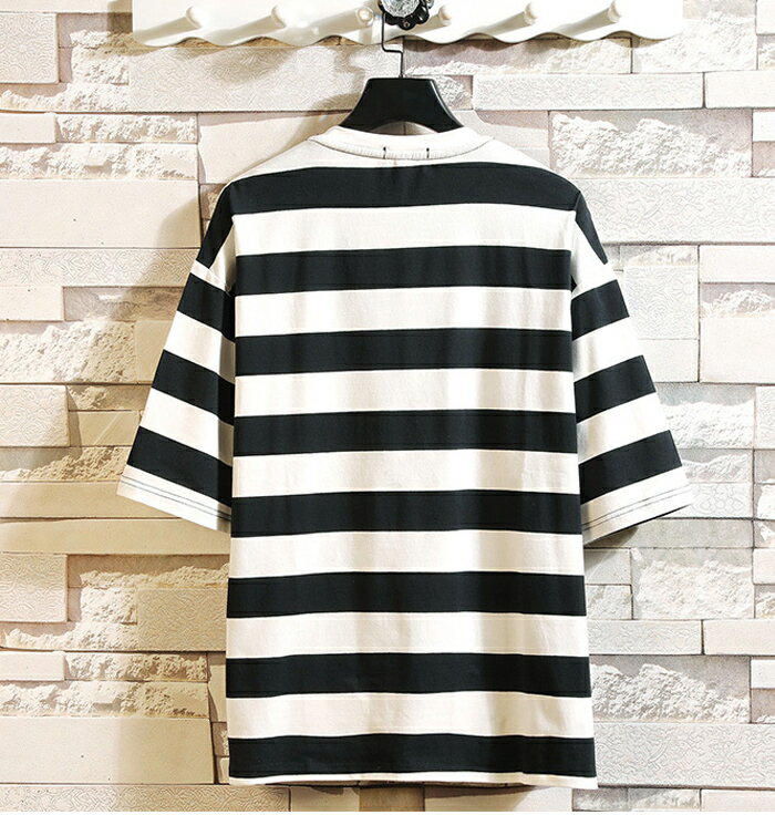 Tシャツ メンズ ボーダー 半袖 カジュアル カットソー オシャレ Uネック 春 夏 お...