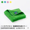 ハンカチタオル(数量限定生産カラー)【HIPPOPOTAMUS】ヒポポタマス|チーフタオル|ミニタオル|タオルハンカチ|横約25cm|縦約25cm|バンブーレー...