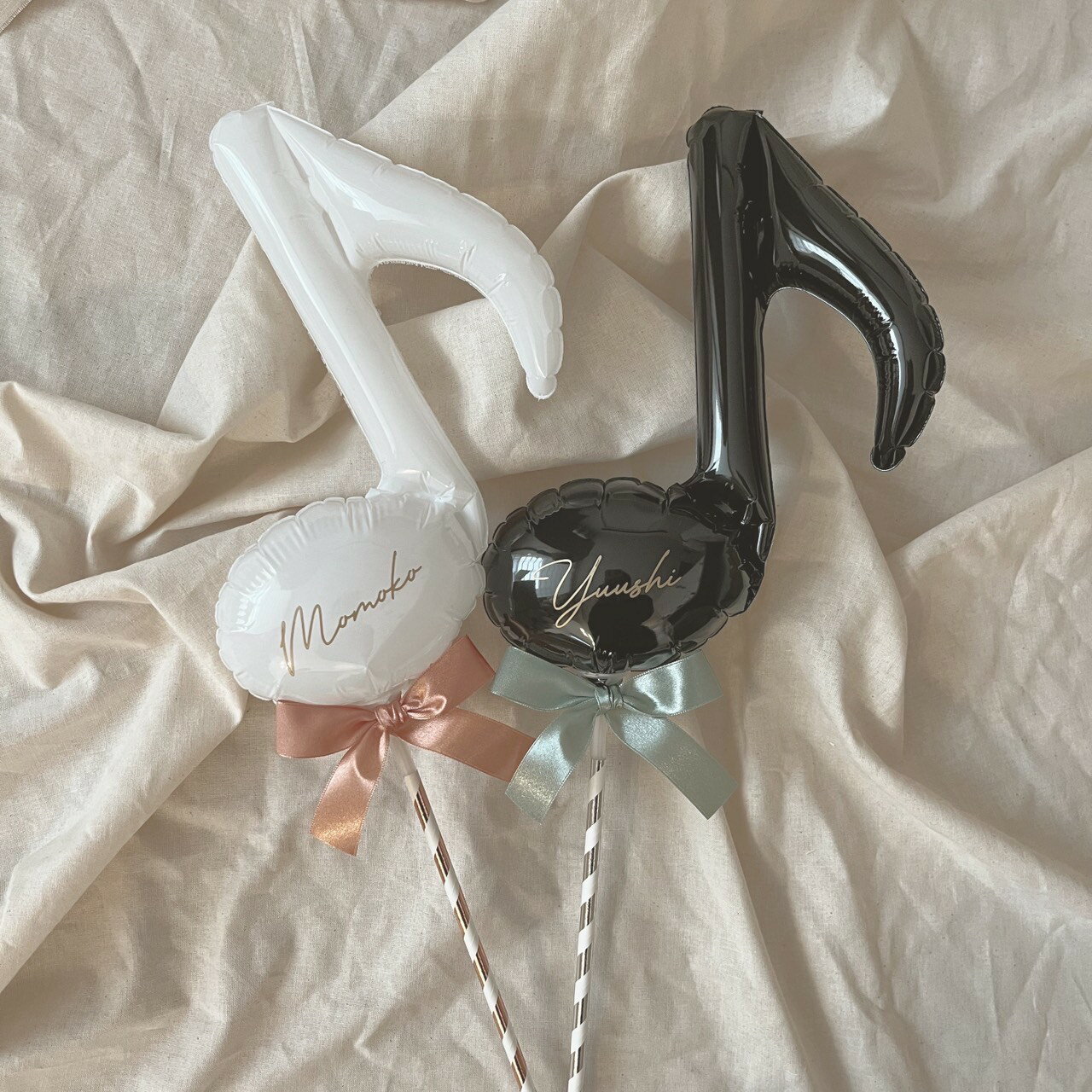 music tone stick balloon発表会 ピアノ ダンス バレエ 音符スティックバルーン プレゼント