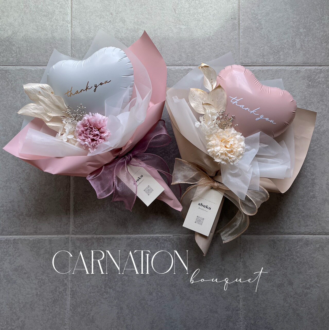 Rakuten - 【母の日ギフト】CARNATION bouquet母の日ギフト　母の日　バルーンアレンジバルーンギフト　ブーケ　ドライフラワー